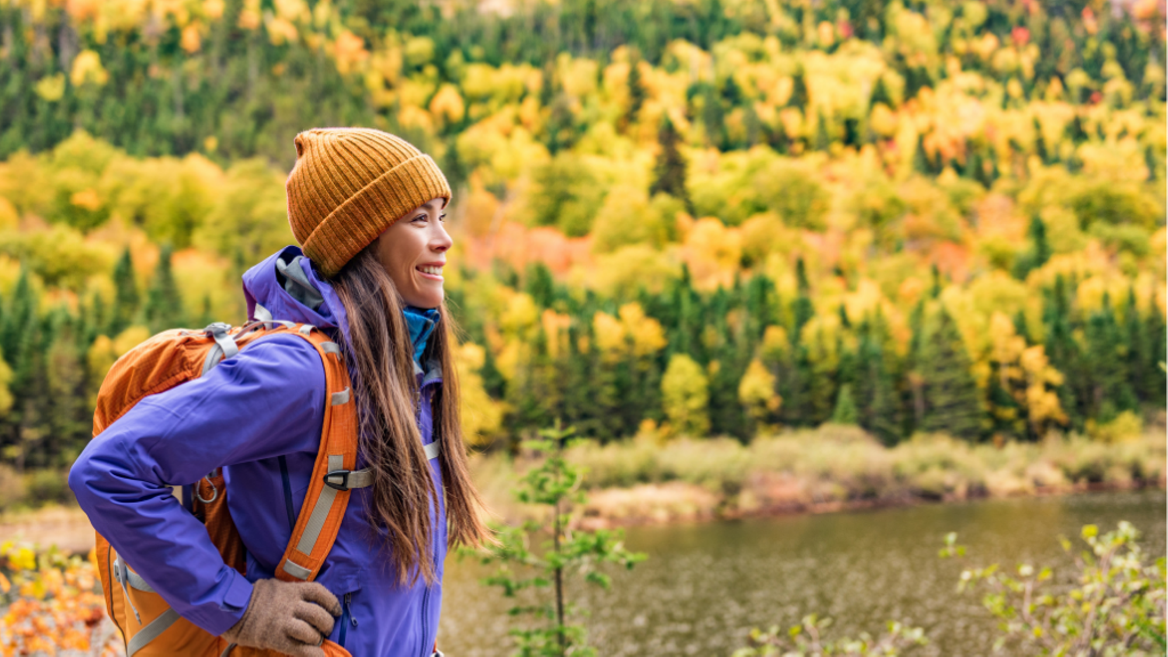 Woman hiking